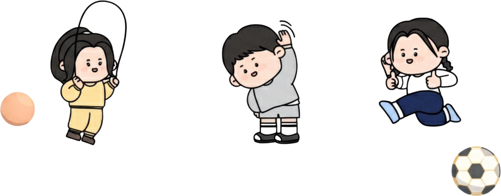 PAPS 아이들 운동 일러스트